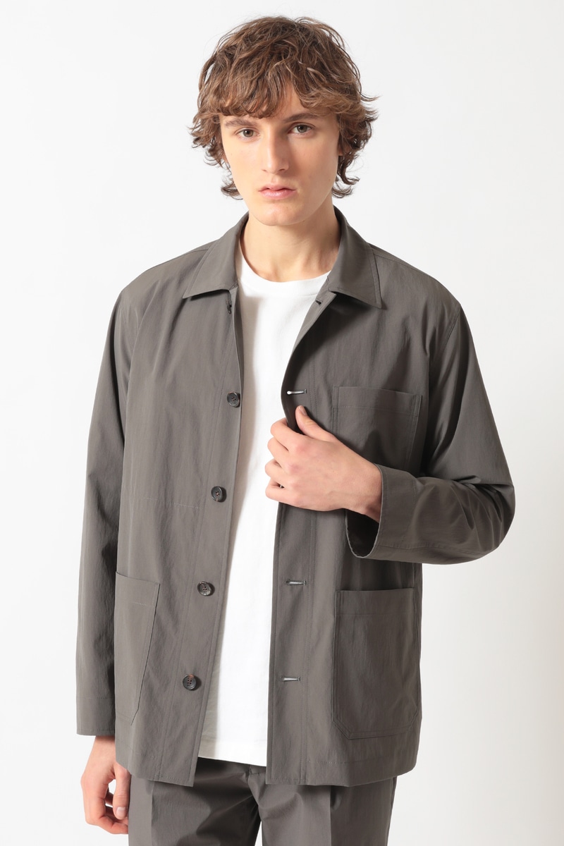 温度調節タフタ・カバーオールブルゾン 詳細画像 グレーブラウン