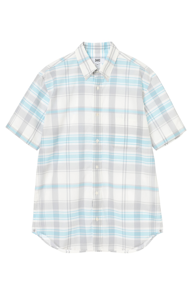 50thコットン アニバーサリーチェックシャツ 詳細画像 50thチェックホワイト