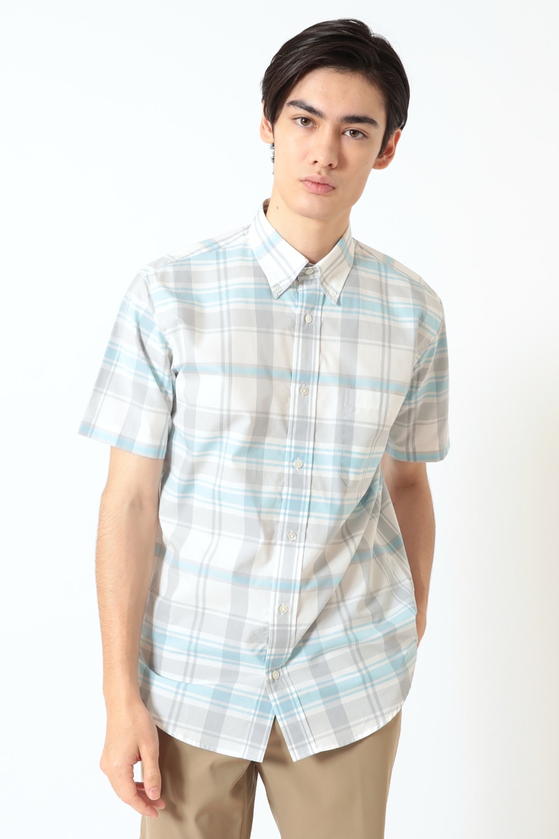 50thコットン アニバーサリーチェックシャツ 詳細画像 50thチェックホワイト