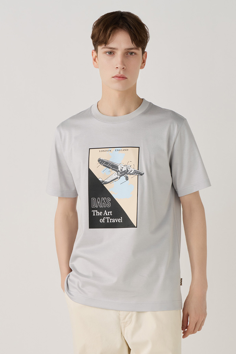グラフィックプリントGIZA天竺Tシャツ 詳細画像 マイクロチップ