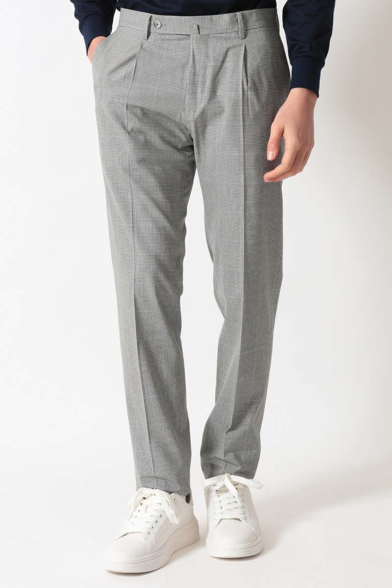 裏起毛高ストレッチテーパードパンツ 詳細画像 グレー