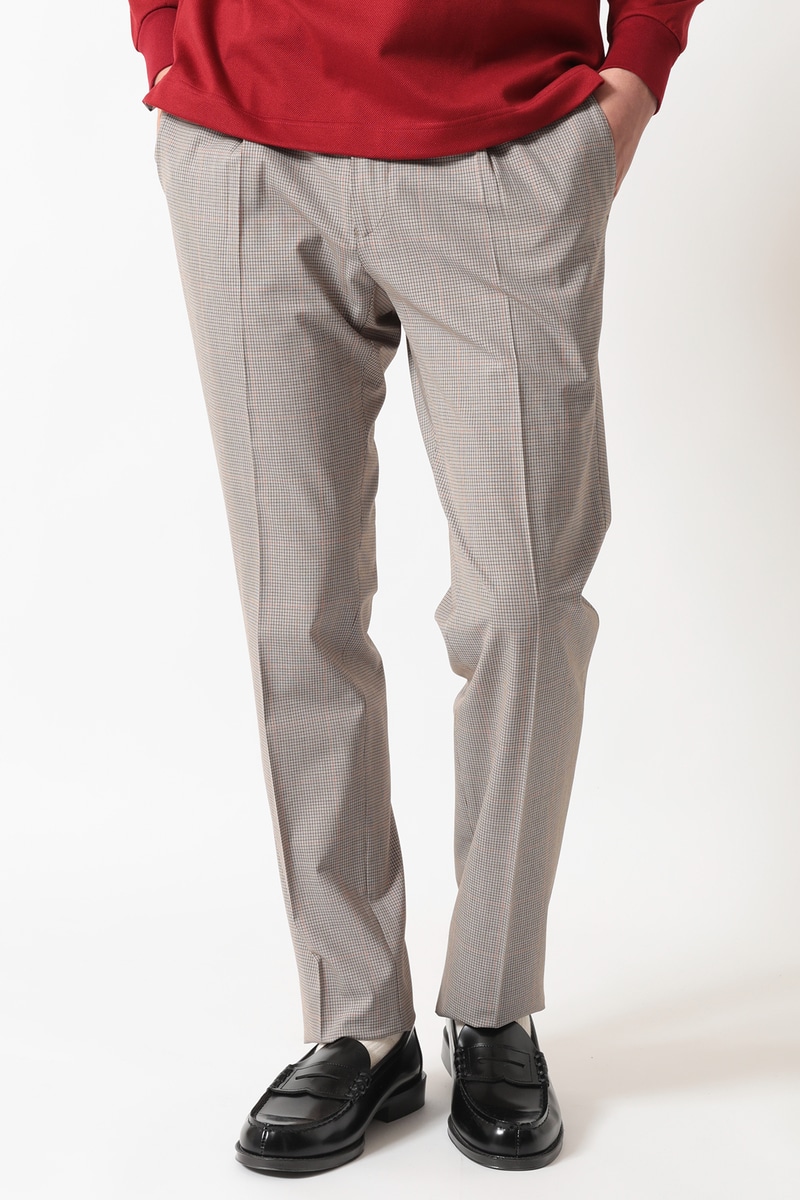 裏起毛高ストレッチテーパードパンツ 詳細画像 ブラウン