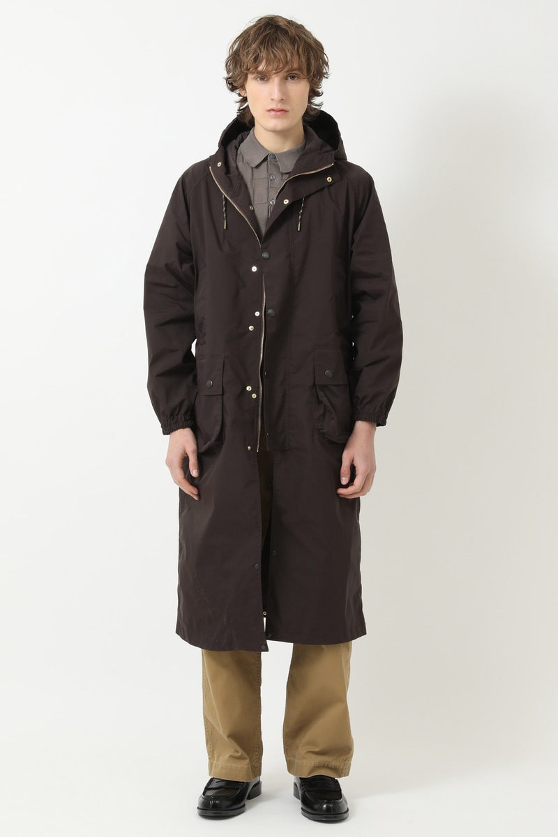 DAKS &times; Scyeマイクロツイル 2WAY フーデッドコート 詳細画像 ブラウン