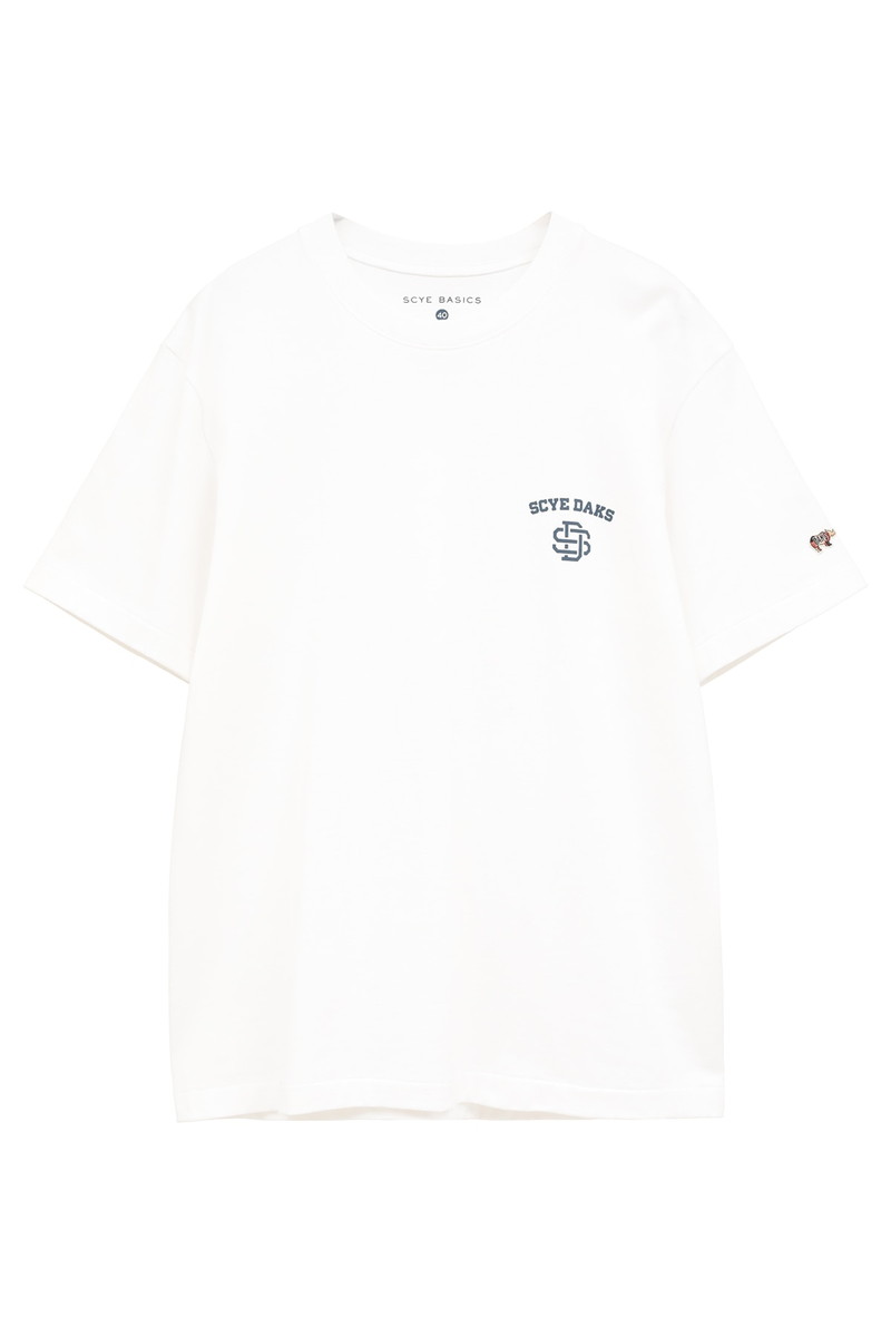 JS DAKS × Scye 吊り編み丸胴 DSモノグラム Tシャツ