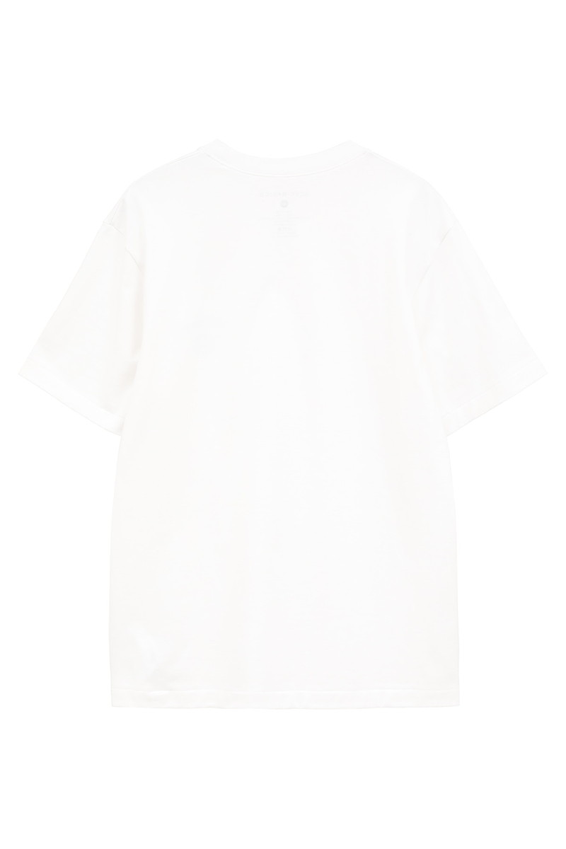 DAKS &times; Scye 吊り編み丸胴 DSモノグラム Tシャツ 詳細画像 オフホワイト