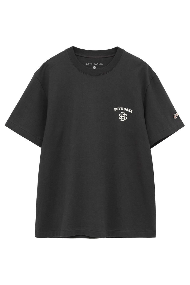 JS DAKS × Scye 吊り編み丸胴 DSモノグラム Tシャツ