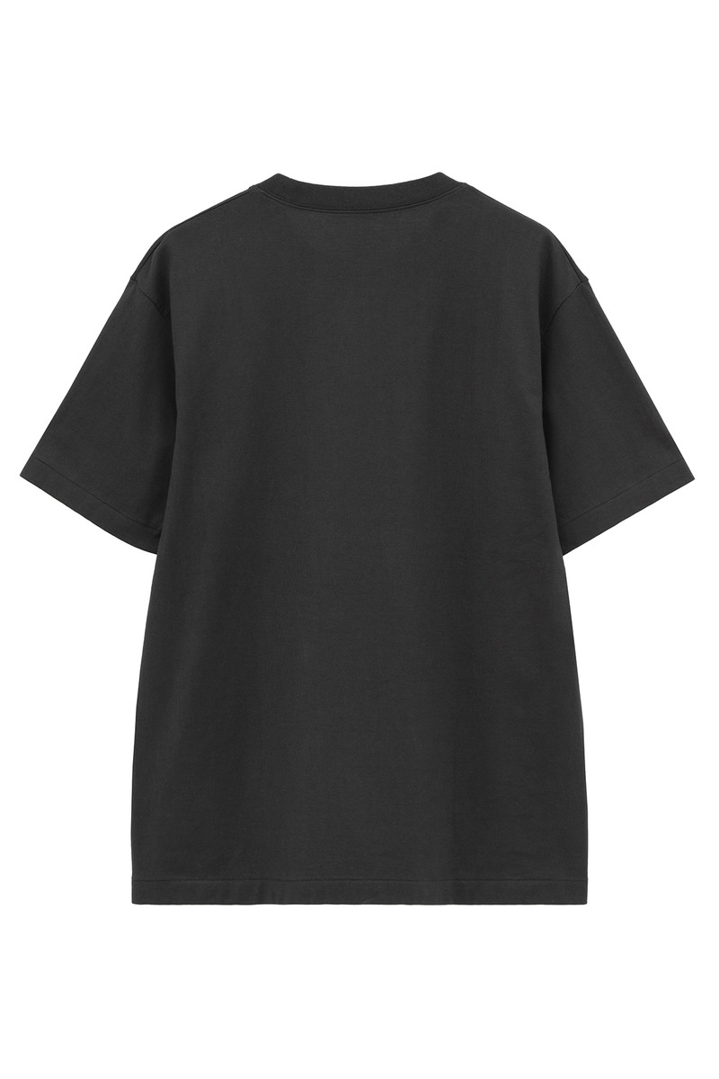 DAKS &times; Scye 吊り編み丸胴 DSモノグラム Tシャツ 詳細画像 ダークグレー