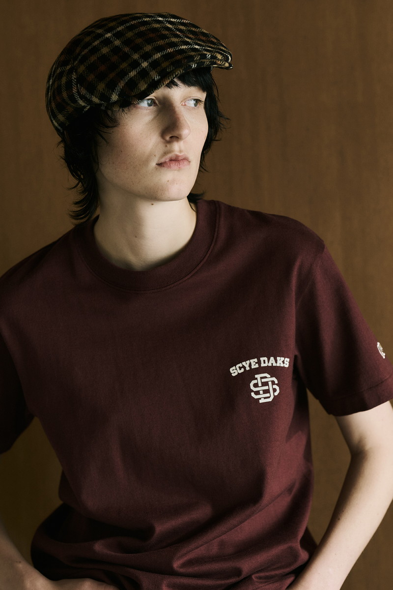 JS DAKS × Scye 吊り編み丸胴 DSモノグラム Tシャツ