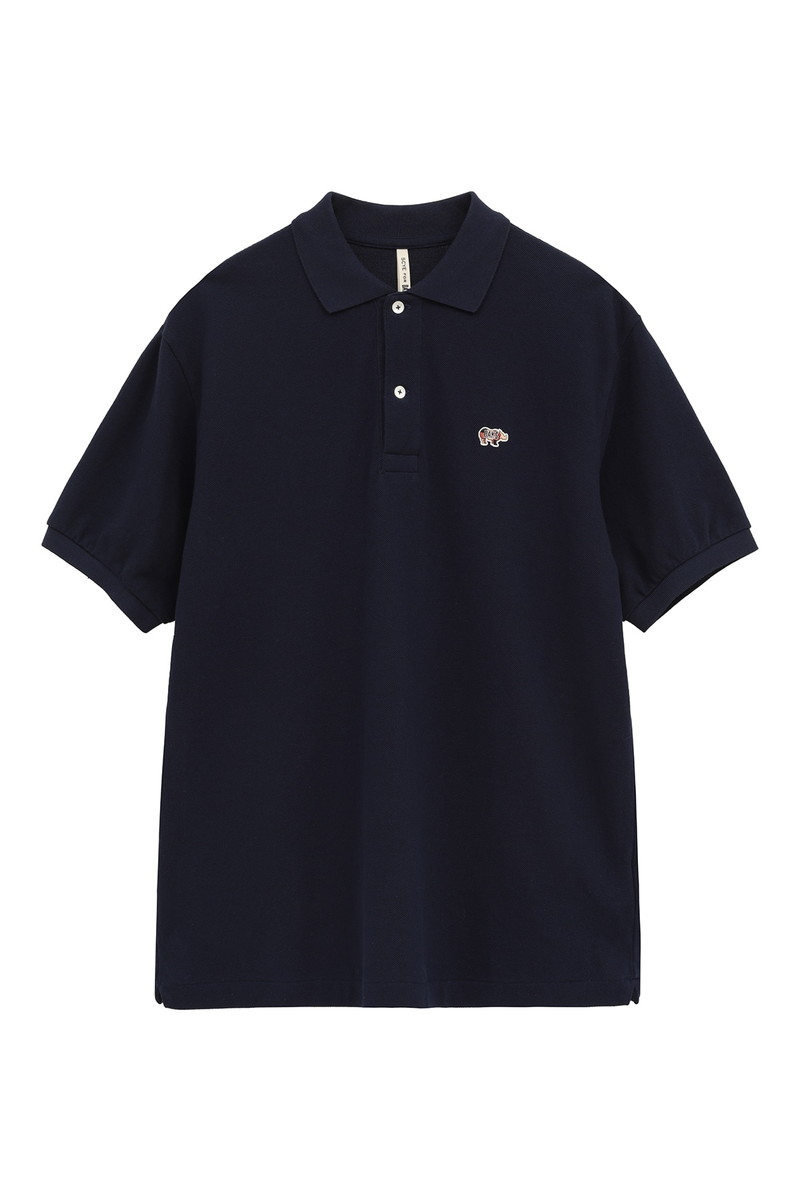 DAKS &times; Scye ガーメントダイ 鹿の子 ポロシャツ 詳細画像 ニューブルー