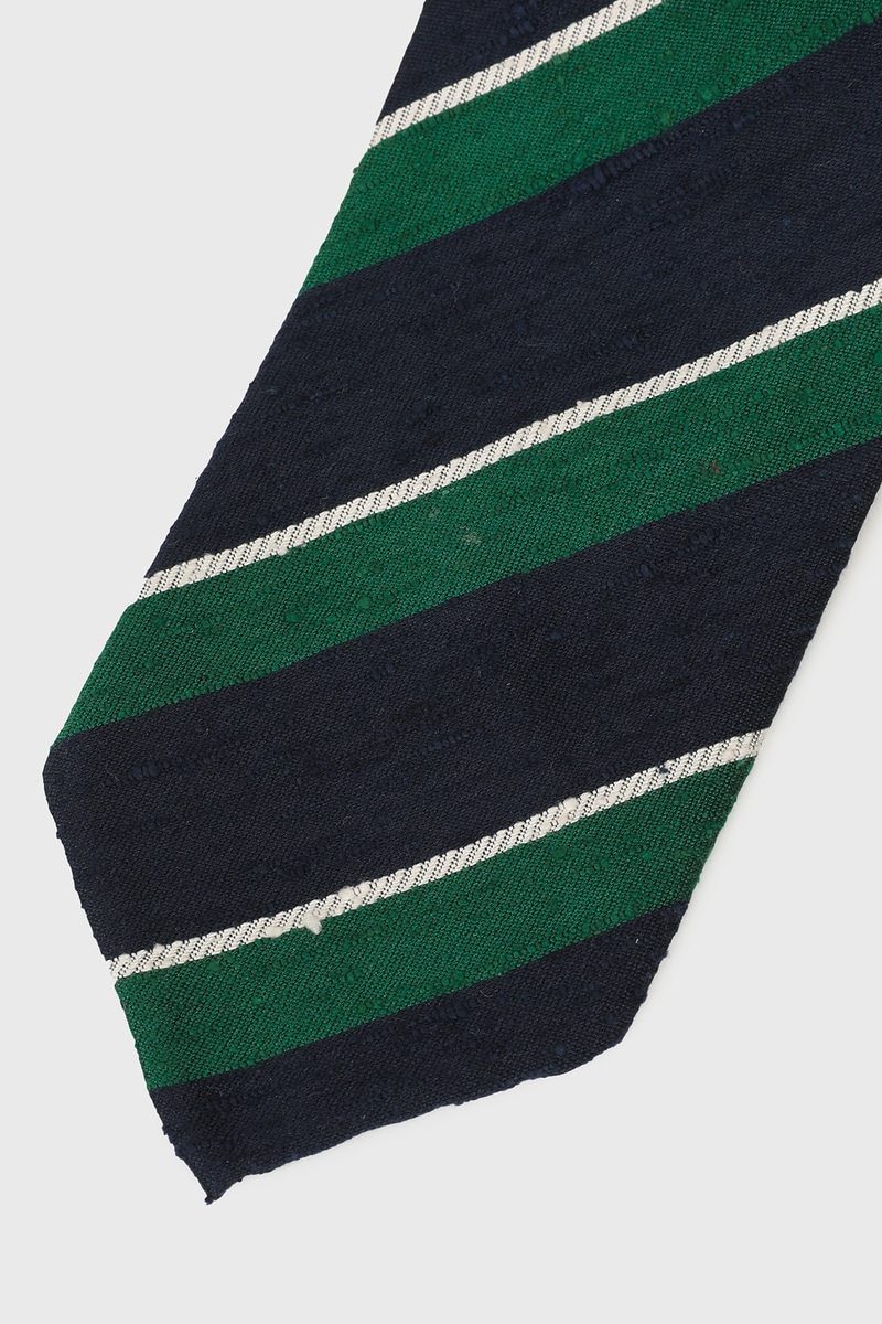 シルクシャンタン 3フォールドタイ 詳細画像 グリーン