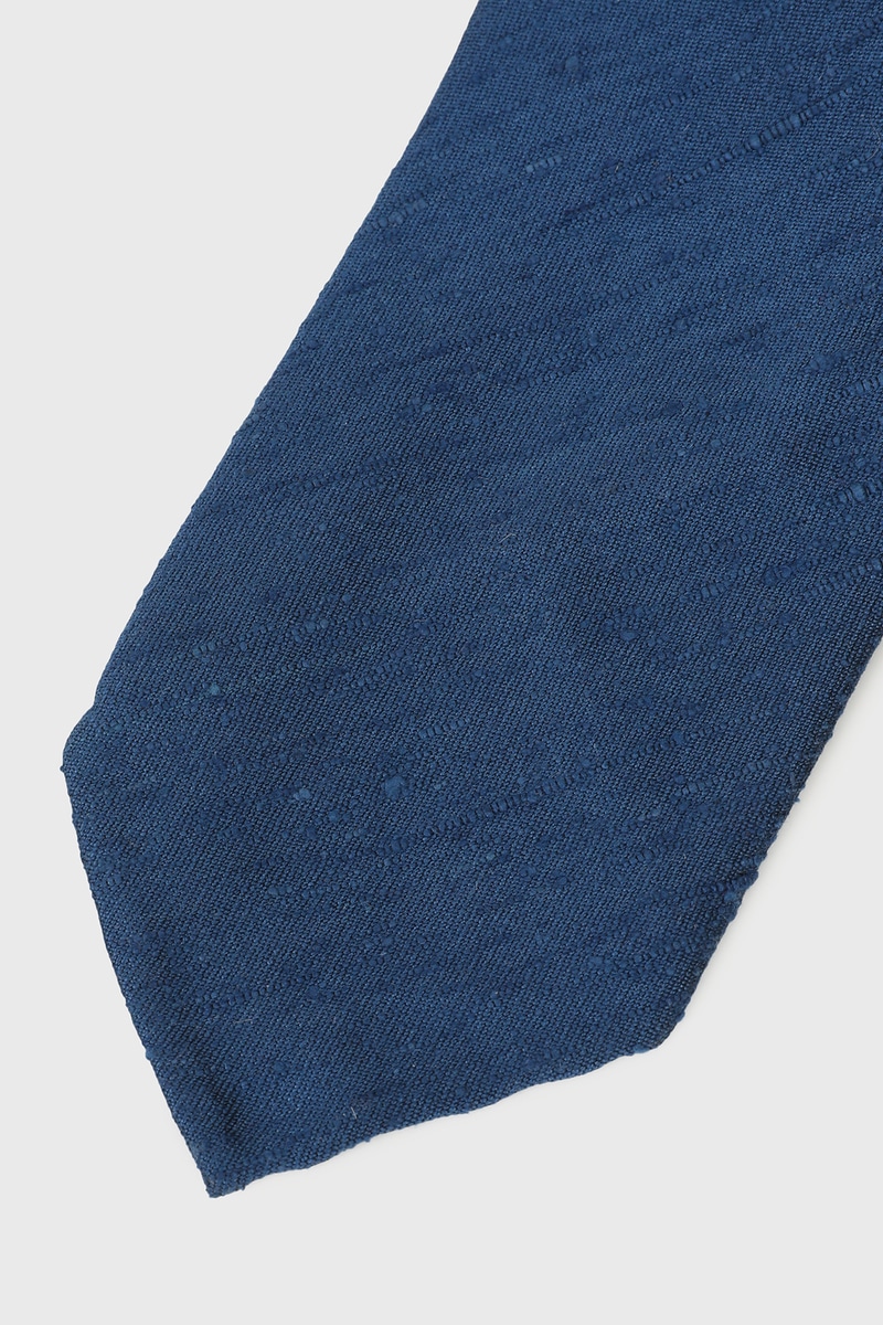 シルクシャンタン 3フォールドタイ 詳細画像 ネイビー