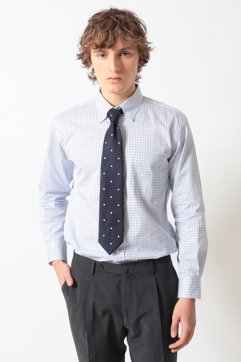 シルクジャカード 7フォールドタイ 詳細画像 ネイビー