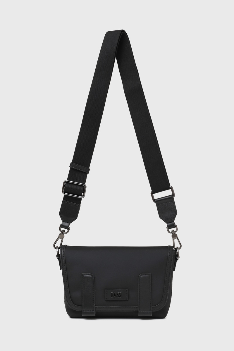 JS 軽量ナイロン×牛革  ミニショルダーバッグ