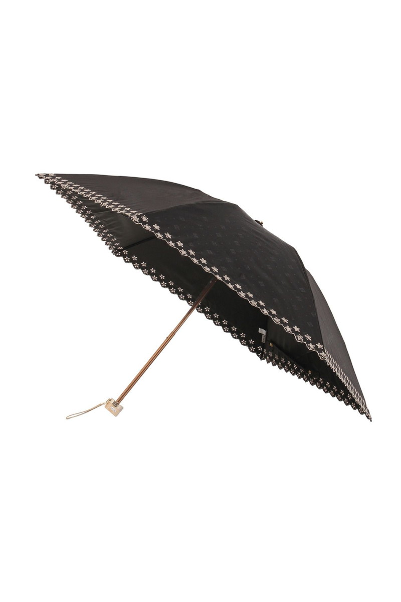 JS DDドットジャガード 一級遮光 晴雨兼用折りたたみ傘