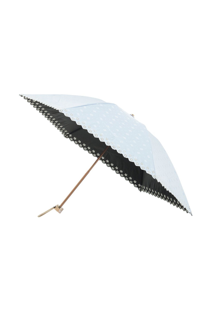 JS DDドットジャガード 一級遮光 晴雨兼用折りたたみ傘