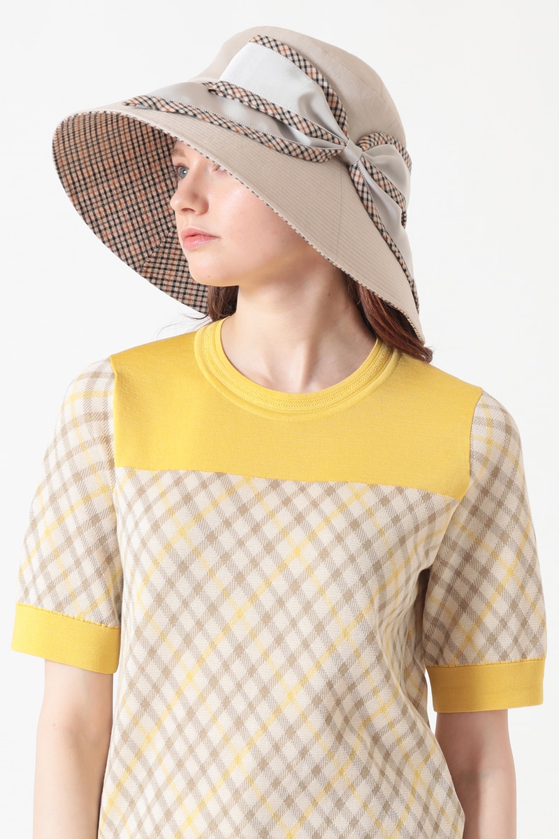 【Athena New Yor for DAKS】グログランリボン ハット 詳細画像 ベージュ