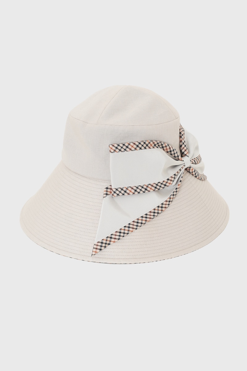 【Athena New Yor for DAKS】グログランリボン ハット 詳細画像 ベージュ