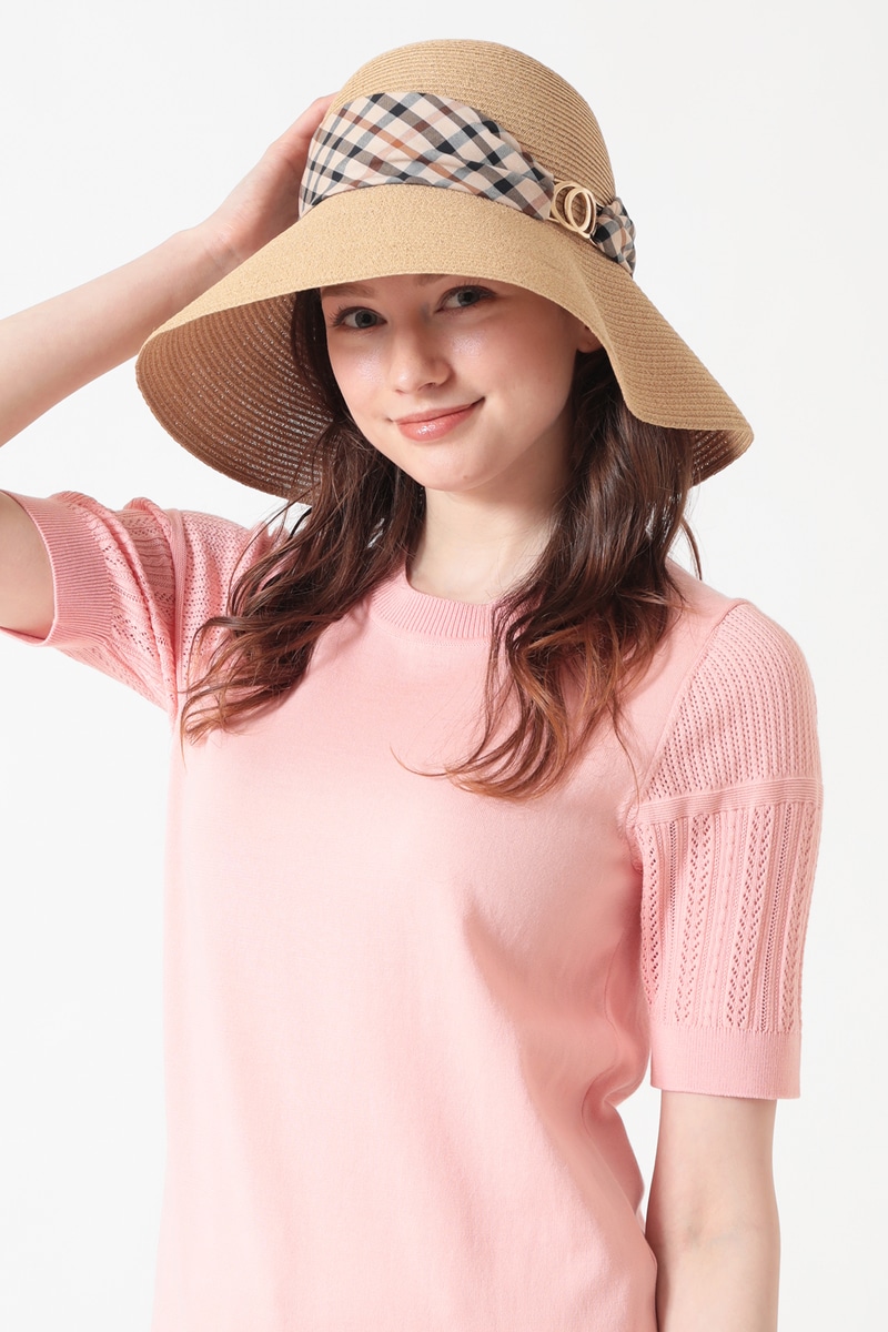 【Athena New Yor for DAKS】天然ラフィアハット 詳細画像 ベージュ