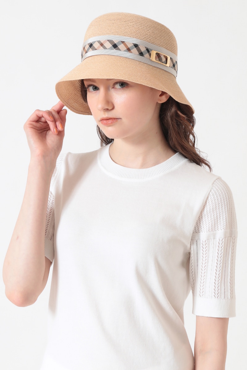 【Athena New Yor for DAKS】天然リネンブレードバケットハット 詳細画像 ベージュ