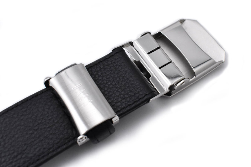 【MEN】牛革　スライドバックル式ビジネスベルト 詳細画像 ブラック