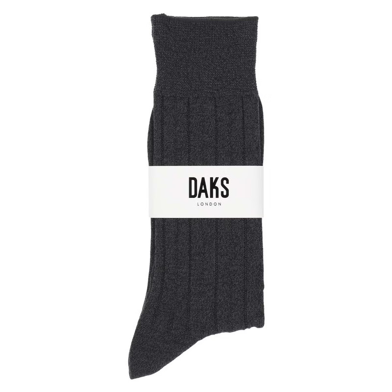 【MEN】抗菌防臭 ソフト口ゴム リブ クルー丈 ソックス 詳細画像 オックスフォードグレー