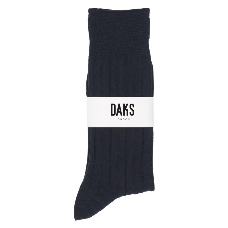 【MEN】抗菌防臭 ソフト口ゴム リブ クルー丈 ソックス 詳細画像 ネイビー