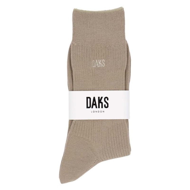 【消臭加工】ずり落ちにくいリブクルー丈ソックス 詳細画像 ベージュ