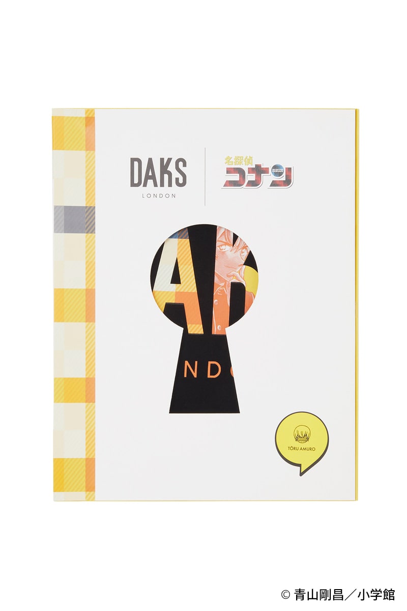 「DAKS」&times;『名探偵コナン』ロゴ半袖Tシャツ 詳細画像 ブラック(安室透)