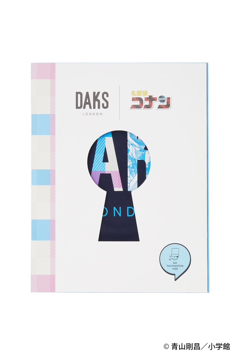 「DAKS」&times;『名探偵コナン』ロゴ半袖Tシャツ 詳細画像 ネイビー(怪盗キッド)