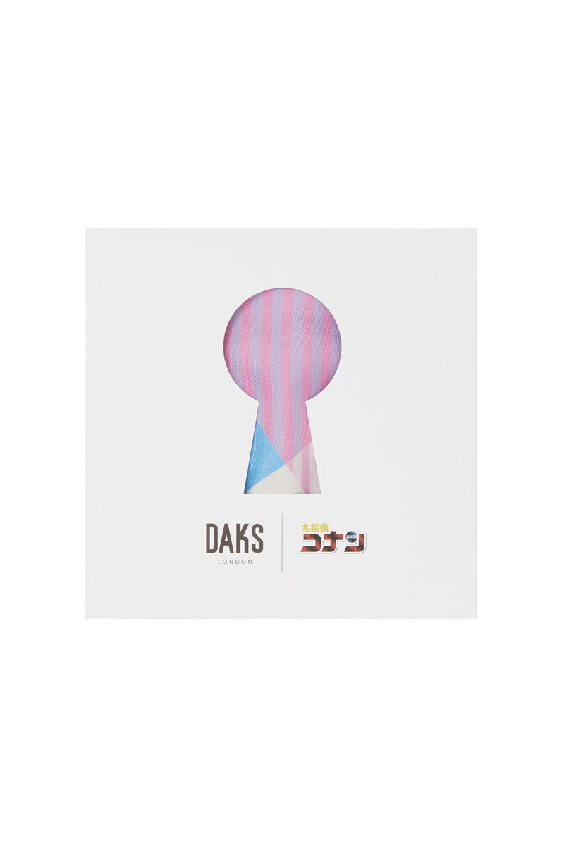 「DAKS」&times;『名探偵コナン』チェックプリントスカーフ 詳細画像 サックスブルー(怪盗キッド)