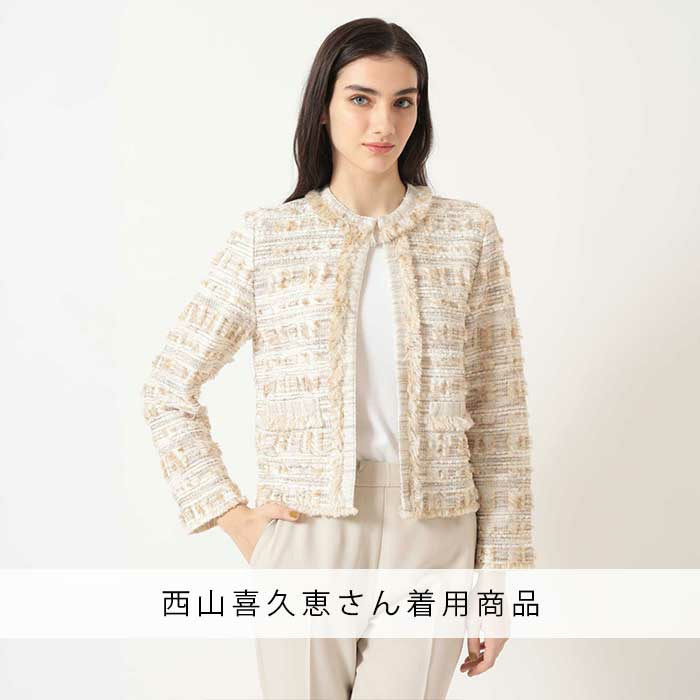 【TV】3/14「めざましどようび」西山喜久恵さん着用